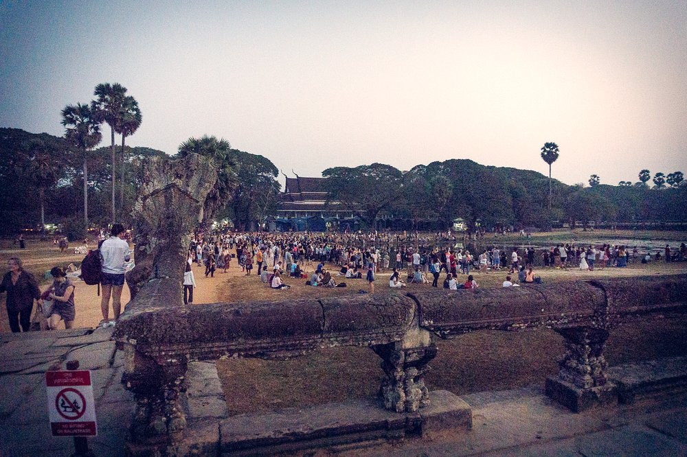 Sunrise Crowds at Angkor Wat 